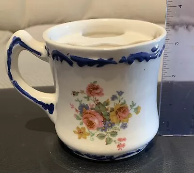 Floral Ceramic Mustache Cup • $9.99