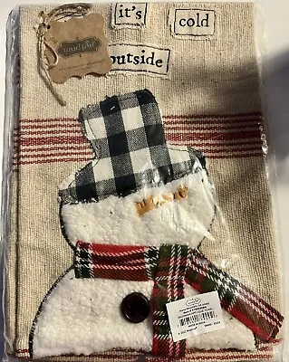Mud Pie “Snowman”Winter Guest Tea Towel NEW! • $12