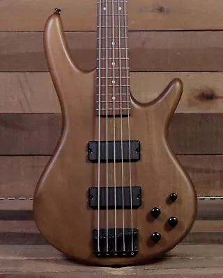 Ibanez GSR205 5-String Bass Brown Walnut Flat • $279.99