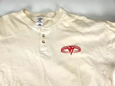 EVH VAN HALEN Roadcrew Shirt Vintage Henley Balance Tour 1995 XL RARE BEST OFFER • $500