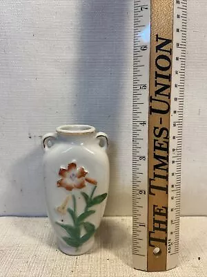 Vintage Hand Painted Floral Vase Made In Occupied Japan 4  Tall • $7.90