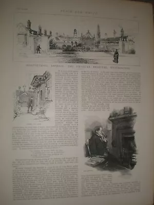 Disappearing London - The Emanuel Hospital Westminster 1892 Prints Ref AU • £9.99