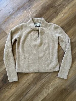 $49.99 • Buy Bloomingdales Cashmere Sweater Womens Size Small Camel Vintage Pull-over Soft