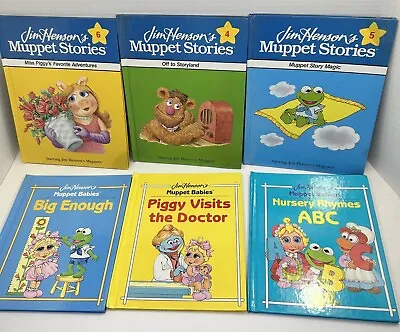 VTG JIM HENSONS Muppet Stories Muppet Babies Hardcover Book Lot Of 6 • $7.99