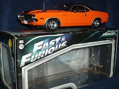 Greenlight 1970 Dodge Challenger Fast & Furious Movie Car 1/18 • $90.99