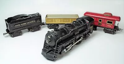 EX 1940's MARX 999 Diecast LOCOMOTIVE + 951 WEDGE TENDER GONDOLA & CABOOSE O GA • $60