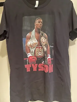 Mike Tyson With Belts Heavyweight Boxing Champion Fan T Shirt - Medium • $15