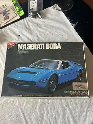 Vintage NICHIMO 1/24 SCALE MASERATI BORA PLASTIC MODEL KIT #WW 2410 Box Only • $25