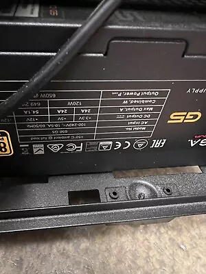 EVGA SuperNOVA 650 GA  80 Plus Gold 650W Power Supply • $40