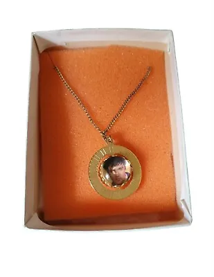 Vintage ELVIS PRESLEY Spinner Ball Necklace Pendant  KING OF ROCK 1935-1977 • $16.75