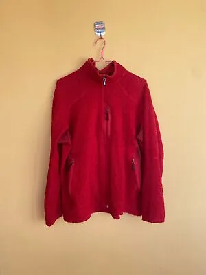 $35 • Buy Patagonia Polartec Thermal PRO  Fleece R1 Waffle Men Red  Jacket Size L