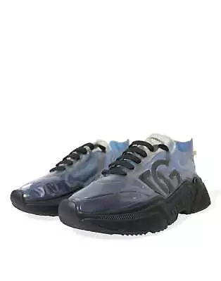 NEW! DOLCE & GABBANA Men's Inflatable Rubber Daymaster Blue DG Logo Sneakers Sz1 • $450