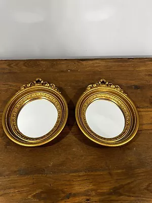Set Of 2 Vintage Home Interior Molded Hard Plastic Mirrors • $25