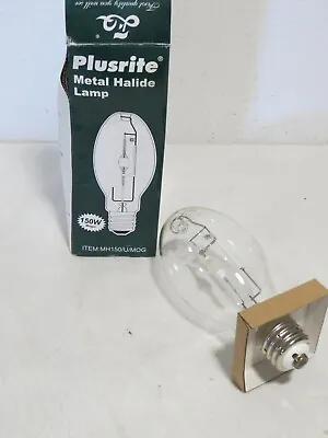 Plusrite Mh150/u/mog Metal Halide Lamp Bulb Ed28 150w Mogul Nos • $24.98