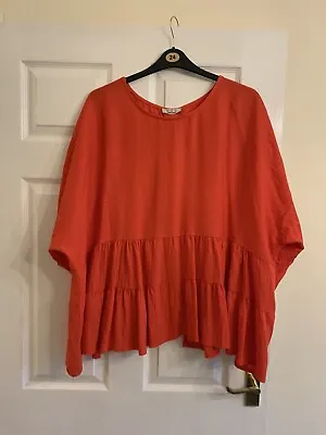 Laundry B Lagenlook Clothing  Plus Size Red Top • £3.99