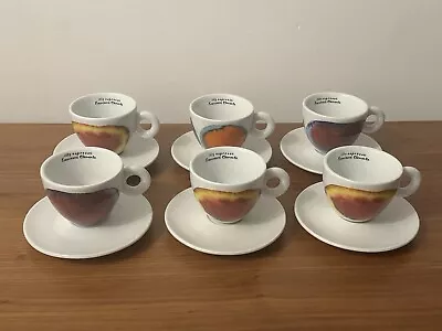 6x ILLY Cups Saucers Art Collection 2011 Cappuccino FRANCESCO CLEMENTE • £120