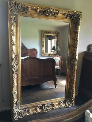 £359 • Buy Antique Gold Large Statement Ornate French Dress Leaner Floor Wall Mirror 6ft