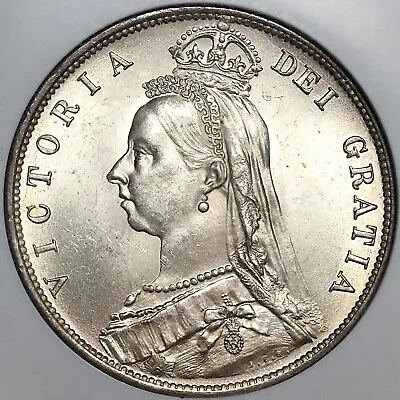 1888 NGC MS 64 Victoria 1/2 Crown Great Britain Silver Coin POP 12/4 (22012802C) • $1795