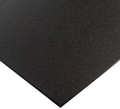 Black Marine Board HDPE Polyethylene Plastic Sheet 1/2” - 0.500  Thick Textured • $314.42