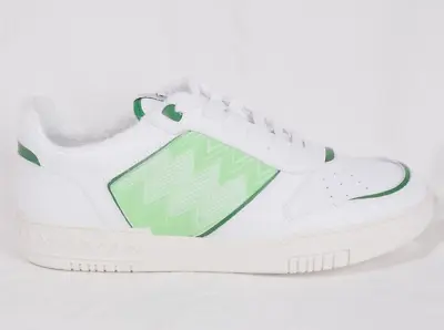 Missoni Sport White-Green Basket New Low Men's Sneakers UK 10.5 EU 45 €379 • $98.91