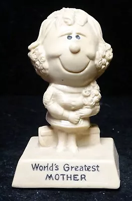 R & W Berries 1970 Greatest Mom Plast Figurine Statue Funny Novelty Paper Weight • $5.99