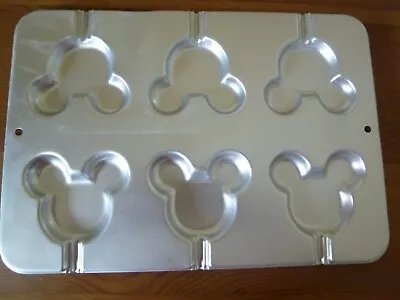 Vintage 1995 Wilton Mickey Mouse Cake Pop/cookie/candy Mold Pan - Makes 6 • $7.99