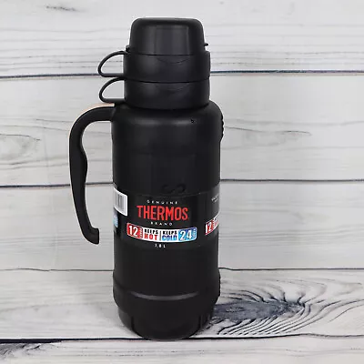 Thermos Large Vacuum Flask Hot Cold Drinks Insulated Travel Flask Mug Coffee Cup • £16.99