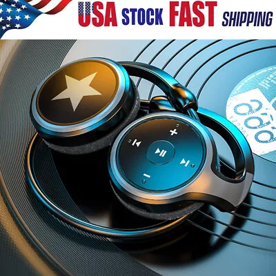 US Wireless Bluetooth 5.0 Headset Stereo Headphones Earphones MP3 Player/TF/FM • $20.99