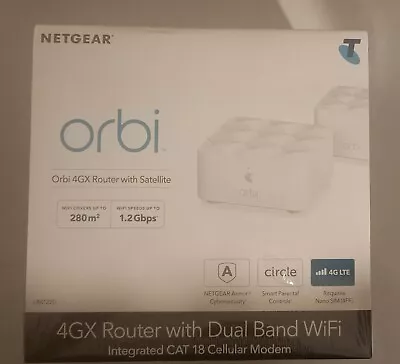 NETGEAR Orbi 4GX Router With Satellite Telstra (LBK1220) WIFI System • $119