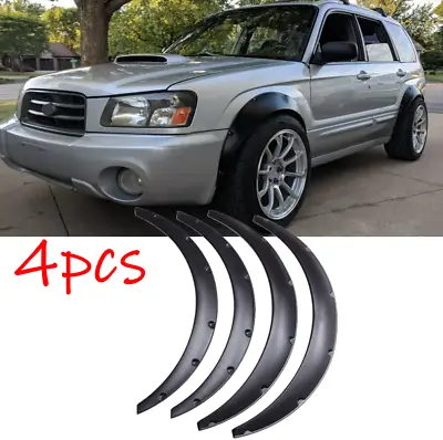 4Pcs Fender Flares Wide Body Kit Wheel Arches Flexible For Subaru Forester • $69.29