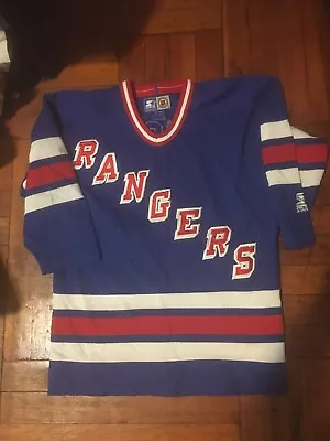 Vintage Starter MARK MESSIER No. 11 NEW YORK RANGERS Youth Small/Medium Jersey • $171.97