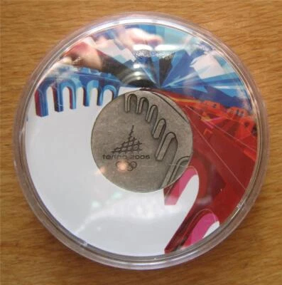 $125 • Buy Official Winter Olympic Participation Medal Turin / Torino 2006 In Original Case