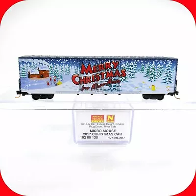 N Scale **MERRY CHRISTMAS 2017** 60' Holiday Box Car ----- Micro Trains 10200130 • $37.99