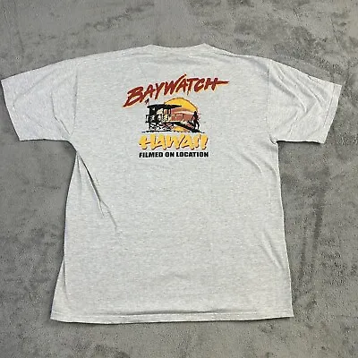 RARE Vintage Baywatch Hawaii Film Crew Cast 90s Collectible Shirt Men Sz Large • $19.99