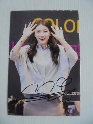 Suzy Bae Miss A 4x6 Photo Korean Actress KPOP Autograph Signed USA Seller 19 • $14.99