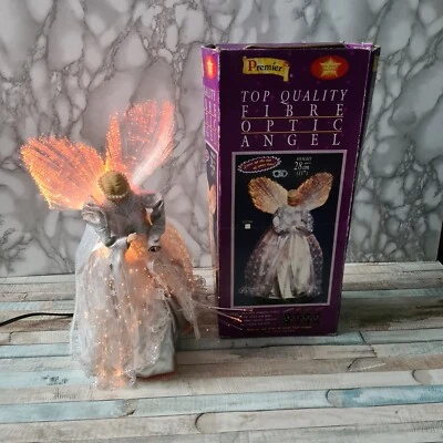 £29.99 • Buy Premier Vintage Fibre Optic Christmas Angel - Mains Powered + Box
