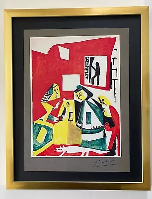 $129 • Buy Pablo Picasso+ Original 1969 + Signed + Hand Tipped Color Plate Maids Of Honor !