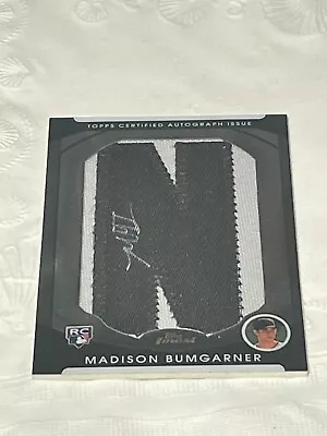 2010 Topps Finest Madison Bumgarner Letter N Patch Auto /106 • $74.99