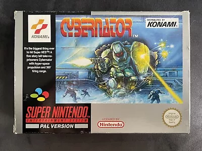 £29 • Buy SNES Super Nintendo Cybernator Pal Konami Complete CIB UKV