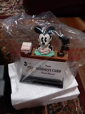 The Disney Store Mickey Mouse Collectible Business Card Holder With Original Box • $49.99