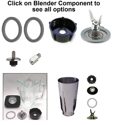 $20.99 • Buy Replacement Compatible Oster Blenders,Gasket,Blade,Base,Plastic & Glass Jar,Lid