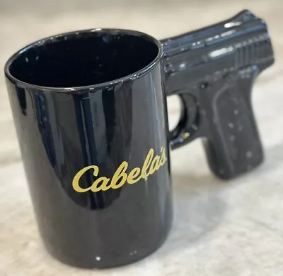 Coffee Mug Cabela's Gun Pistol Grip Handle 20 Oz Ceramic Novelty Gift • $13.99