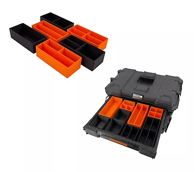 Ridgid 2.0 Pro Gear 3 Drawer Tool Organizer Box Compatible Medium Nesting Bins • $8.99