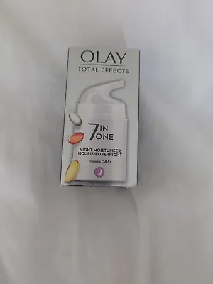 £7.50 • Buy Olay Total Effects 7-In-1 50ml Night Anti-Ageing Firming Cream