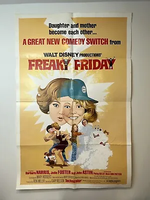 Vintage Movie Poster Lot-2. Freaky Friday And The Return Of Mr. Motto • $45