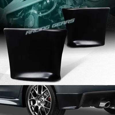 Evo Style Black Rear Bumper Aero Side Aprons Lip Fit 08-15 Lancer Evolution X • $47.95