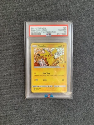 $10.50 • Buy PSA 10 GEM MINT - Pikachu 25/25 HOLO - Pokémon 25th Anniversary McDonalds Promo