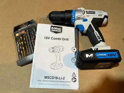 £32 • Buy Mac Allister 18V 1.5Ah Li-ion Cordless Combi Drill (MSCD18-Li-2)