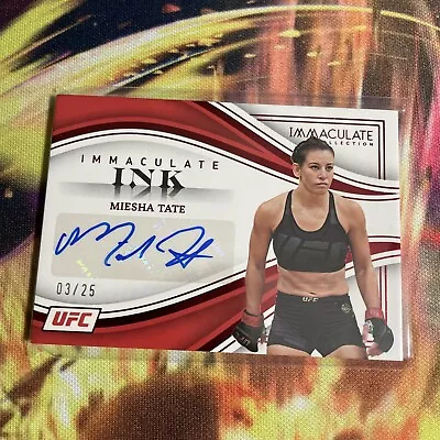 2023 Panini Immaculate UFC Immaculate Ink Auto #II-MST Miesha Tate /25 • $55