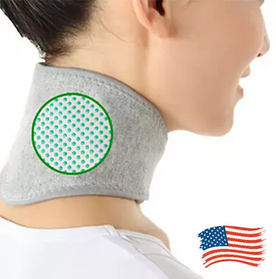 Neck Support Brace Heat Therapy Belt Self Heating Tourmaline Magnetic Pain Wrap • $7.99